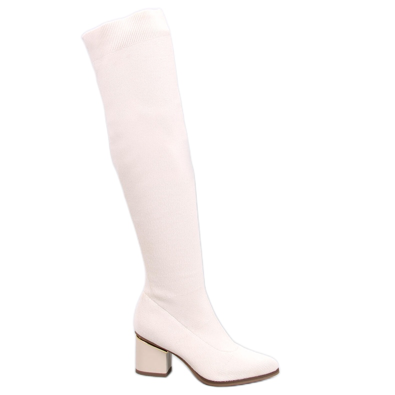 Mckenzie Moschettiere beige con tacco basso