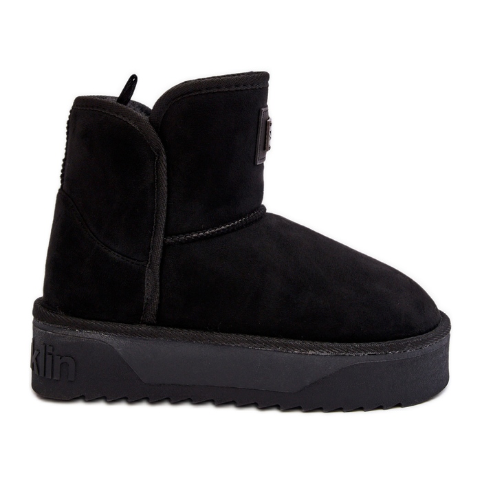 Stivali da neve vegani con plateau impermeabili D.Franklin DFSH371004 Neri nero