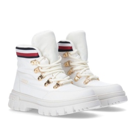 Tommy Hilfiger Stivaletto stringato Avorio W T3A5-33062-1047101-101 bianco