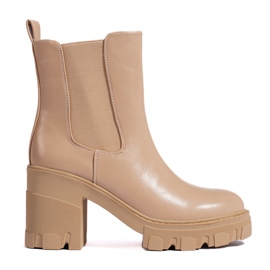 Stivaletti da donna Shelovet, colore beige