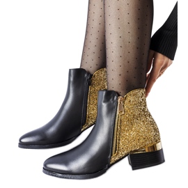 Stivaletti neri isolanti con retro decorativo Olindo nero