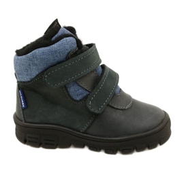 Stivali con membrana in velcro TE-POR Mazurek 1360 blu navy