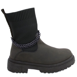 Stivali con tomaia flessibile Jesse Blackish Green verde