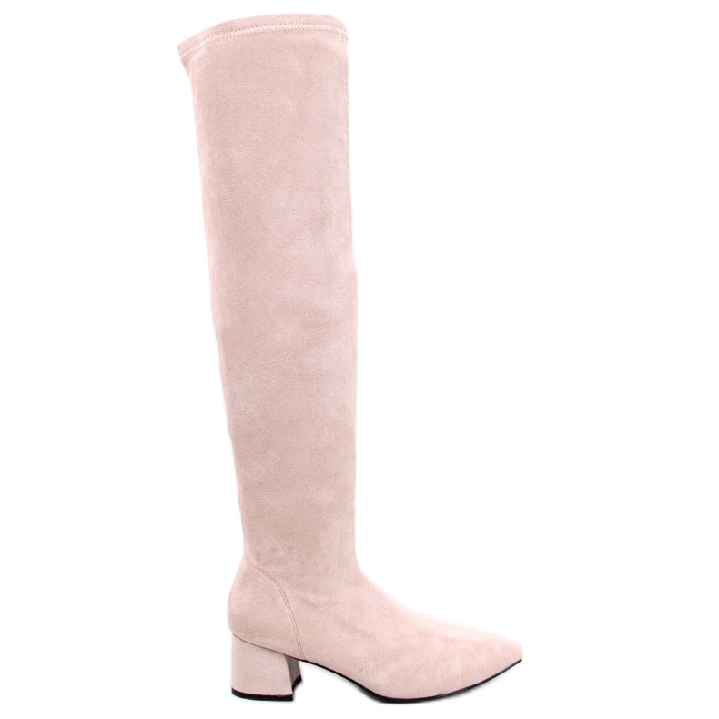 Moschettiere Diondre Beige con tacco basso