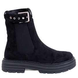Stivaletti Chelsea da donna Carls Black nero