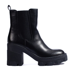 SHELOVET Stivaletti Chelsea neri da donna nero