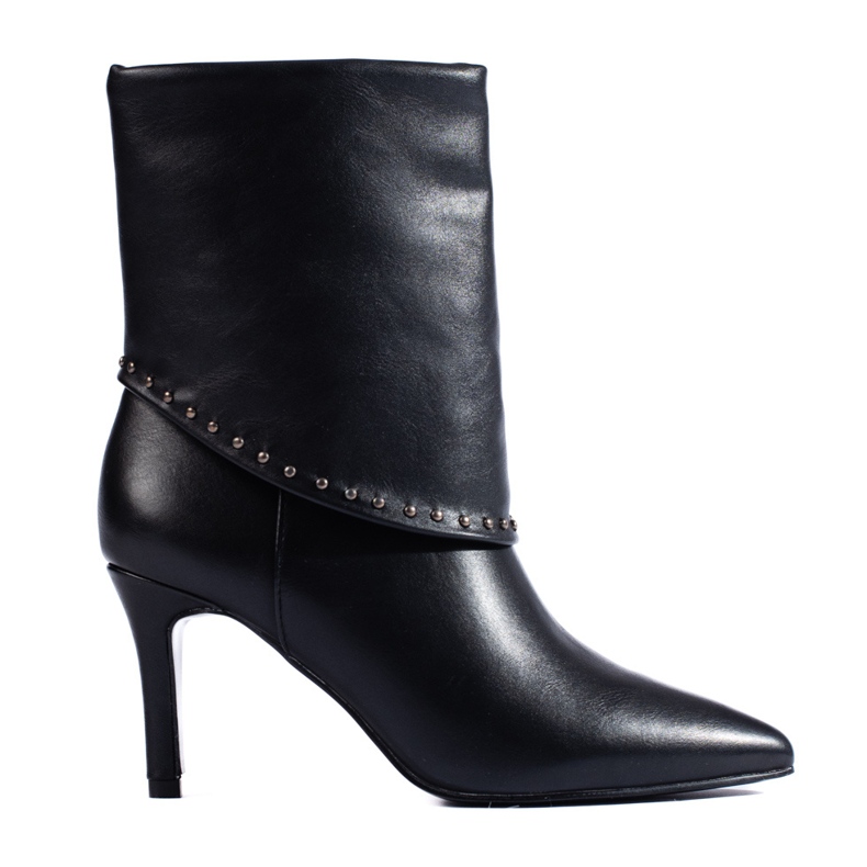 SHELOVET Stivaletti neri eleganti con tacco alto nero