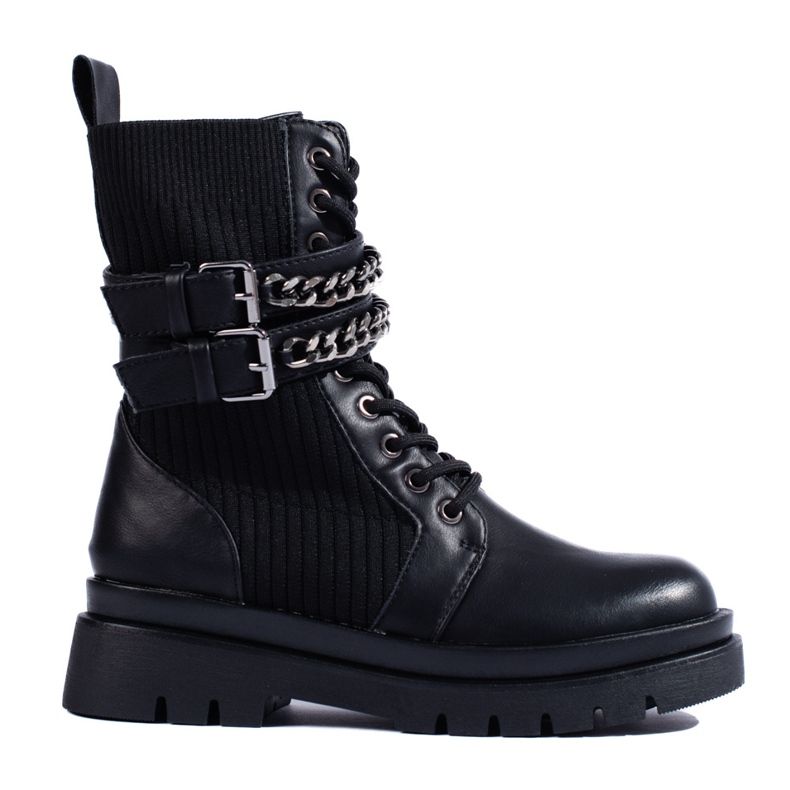 SHELOVET Borsette da donna nere con fibbie nero