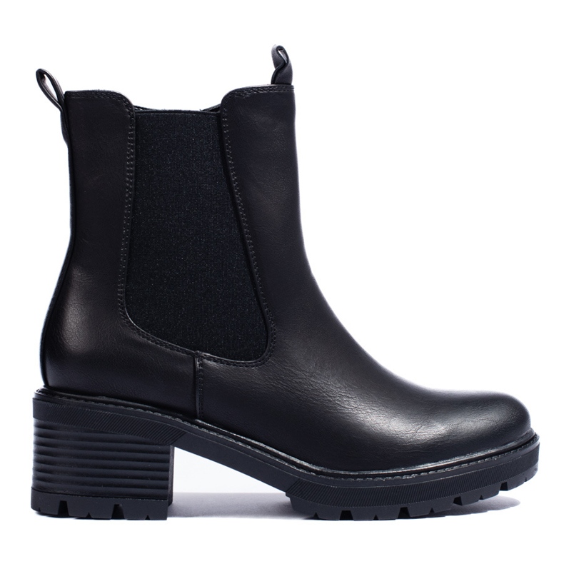 SHELOVET Stivaletti Chelsea marroni da donna nero