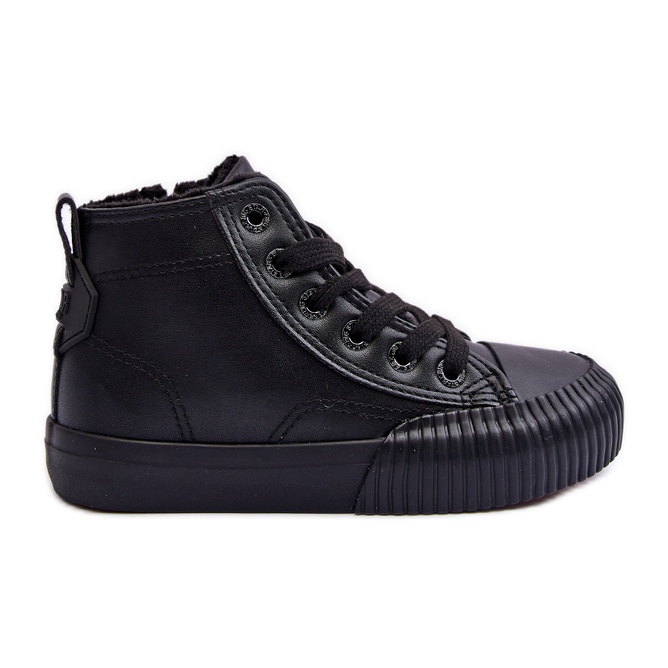 Scarpe da ginnastica isolate per bambini con cerniera Big Star MM374014 Nere nero