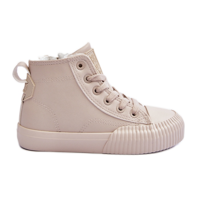 Scarpe da ginnastica coibentate per bambini con cerniera Big Star MM374012 Beige chiaro