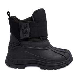 Stivali da neve isolanti in velcro per bambini neri Big Star MM374122 nero