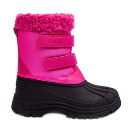 Stivali da neve per bambini con velcro Big Star Fucsia MM374112 rosa