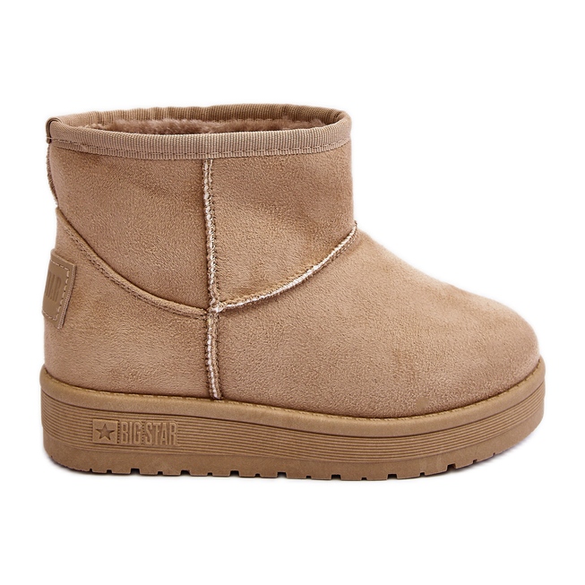 Stivali da neve isolati per bambini Beige Big Star MM374056