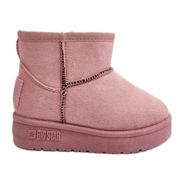 Stivali da neve isolati per bambini con cerniera Rosa Big Star MM374101