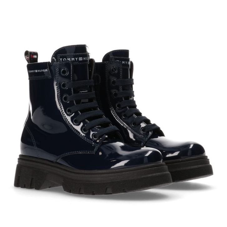 Tommy Hilfiger Stivaletto stringato blu W T4A5-33040-0775800-800 nero