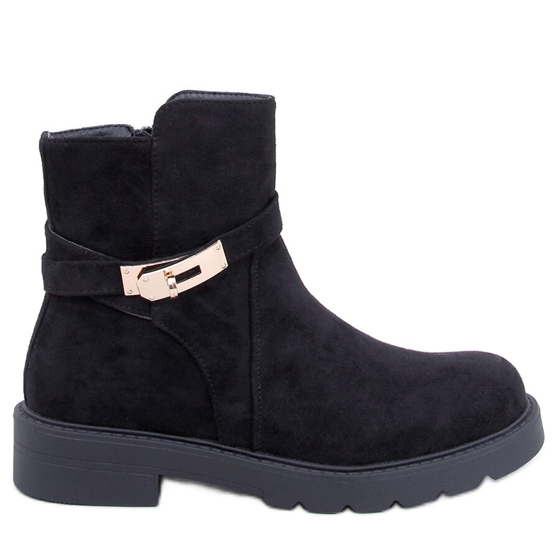 Drapers Stivaletti piatti in camoscio nero