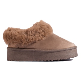 Doposci bassi da donna, beige scuro, Shelovet