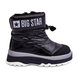 Stivali da neve isolati per bambini con cerniera Black Big Star MM374195 nero