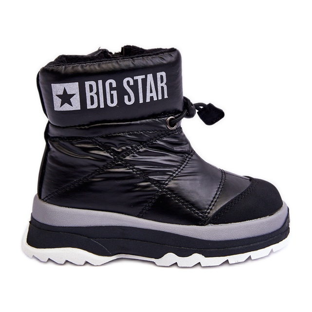 Stivali da neve isolati per bambini con cerniera Black Big Star MM374195 nero