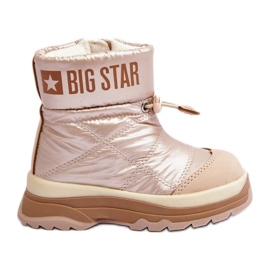 Stivali da neve isolati per bambini con cerniera Big Star MM374197 beige