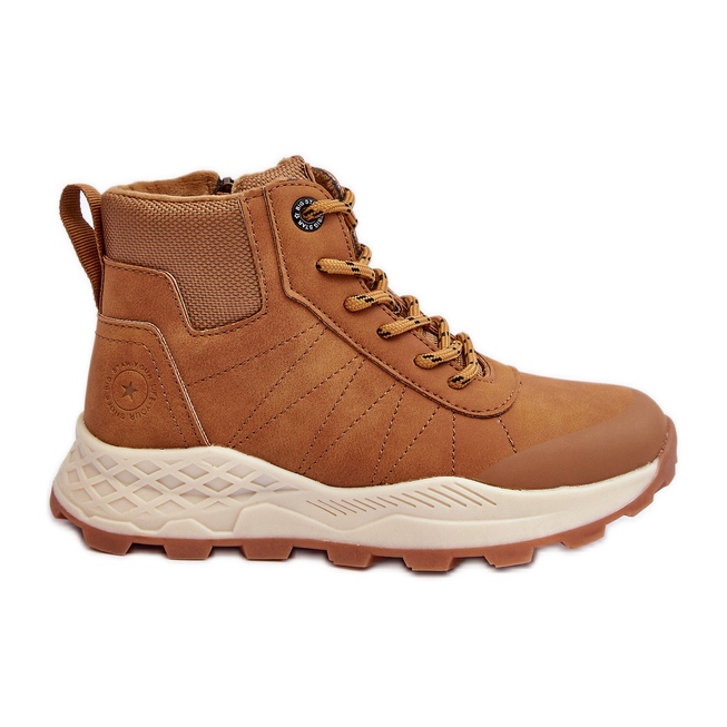 Scarpe da trekking isolate Camel Big Star per bambini Trappers MM374202 marrone