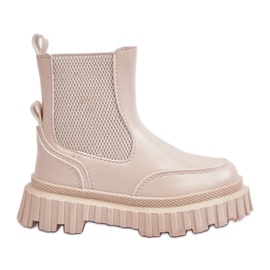 Stivali con cerniera isolati per bambini Beige Jolynn