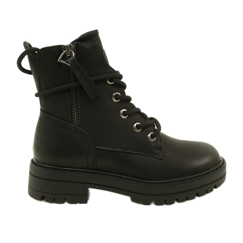 Miss 235-4226 Stivali da donna isolati con pelliccia isolata nero