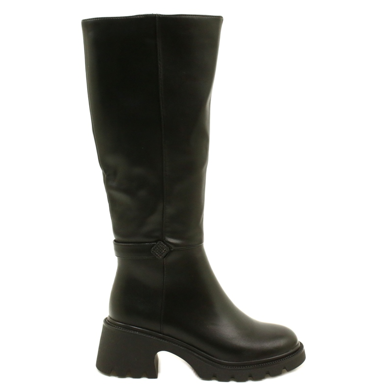 Stivali a ruote alte femminili Black Filippo nero