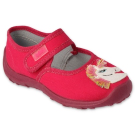 Ciabatte per bambini Befado con velcro 661X009 rosa