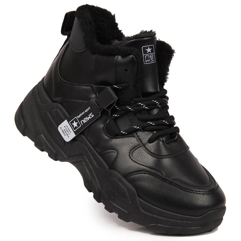 News Stivali da neve per sneakers isolanti da donna neri nero
