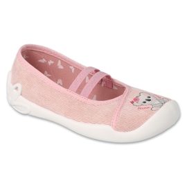 Pantofole per bambini Befado 116X326 rosa con orsacchiotto