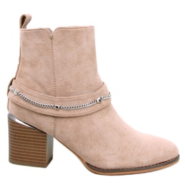 Stivaletti Athing in pelle scamosciata color kaki beige