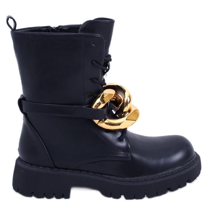 Stivali stringati Barkley Black nero