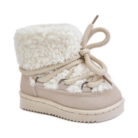 Caldi stivali da neve per bambini, Beige, Asija