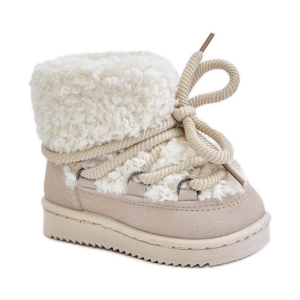 Caldi stivali da neve per bambini, Beige, Asija