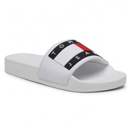 Tommy Hilfiger Infradito Tommy Jeans Flag Pool Slide W EN0EN01378-YBR bianco