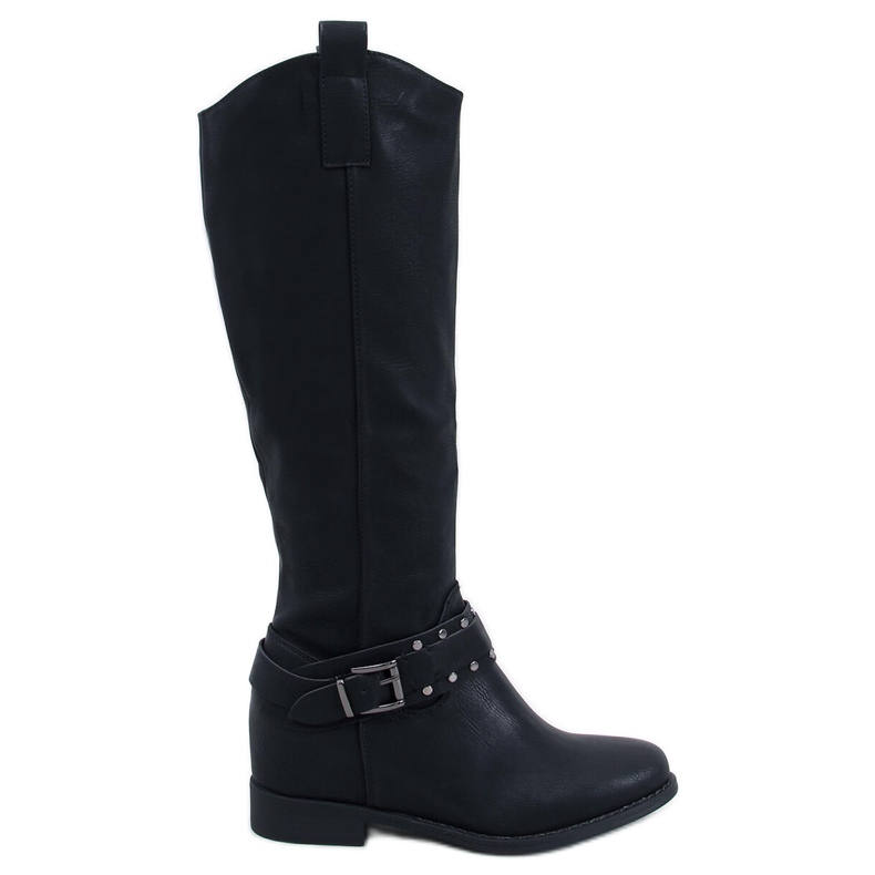 Stivali con zeppa nascosta Watson Black nero
