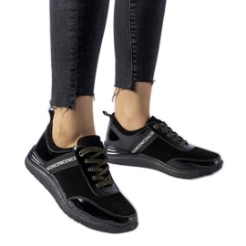 Sneakers Castelfidardo in pelle nera nero