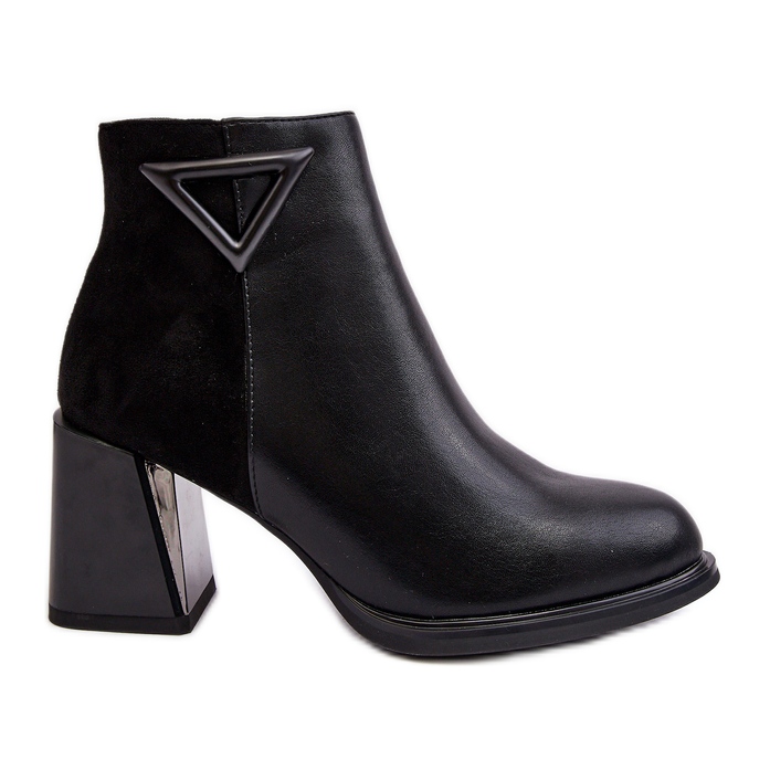 S.Barski Stivaletti in pelle da donna D&amp;A CR8171 Nero