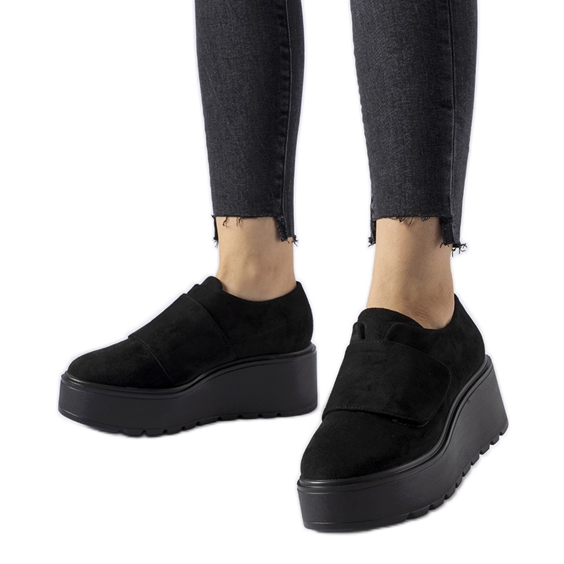 Scarpe con plateau Pallet nere nero