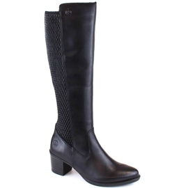 Stivali Rieker, isolanti, con elastico, pelle W Y2050-00 RKR638 nero