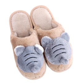 Pantofole da donna Beige Perla