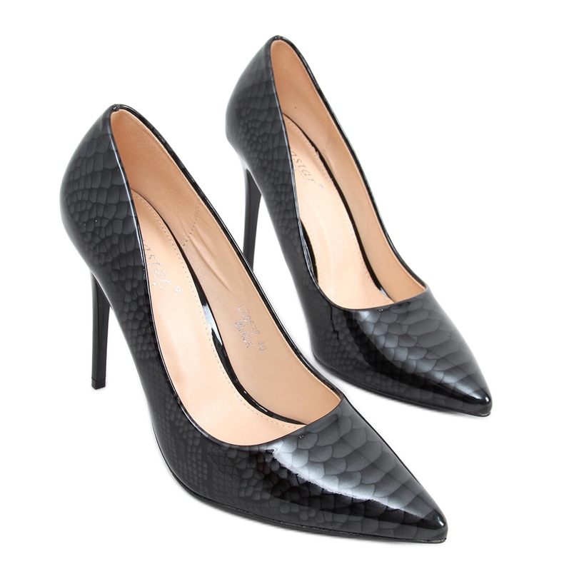 Décolleté con tacco a stiletto Lone Black nero