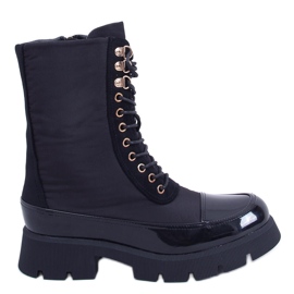 Stivali stringati Merced Black nero