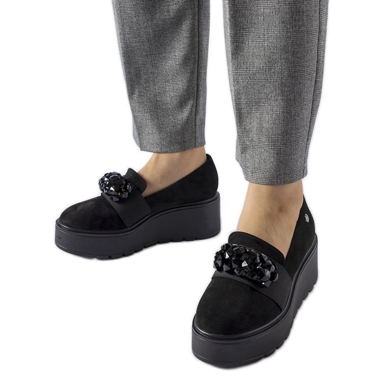 Scarpe con zeppa Edma nere nero
