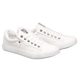 Sneakers basse da uomo in eco pelle Big Star GG174028 bianche bianco