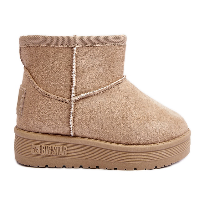 Stivali da neve slip-on isolati per bambini Beige Big Star MM374098