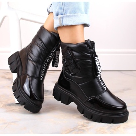 Stivali da neve con cerniera isolanti da donna neri Filippo DBT4960 nero