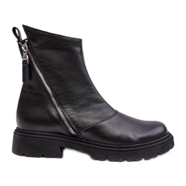 Stivali Bassi in Pelle da Donna Laura Messi 2620/975 Neri nero